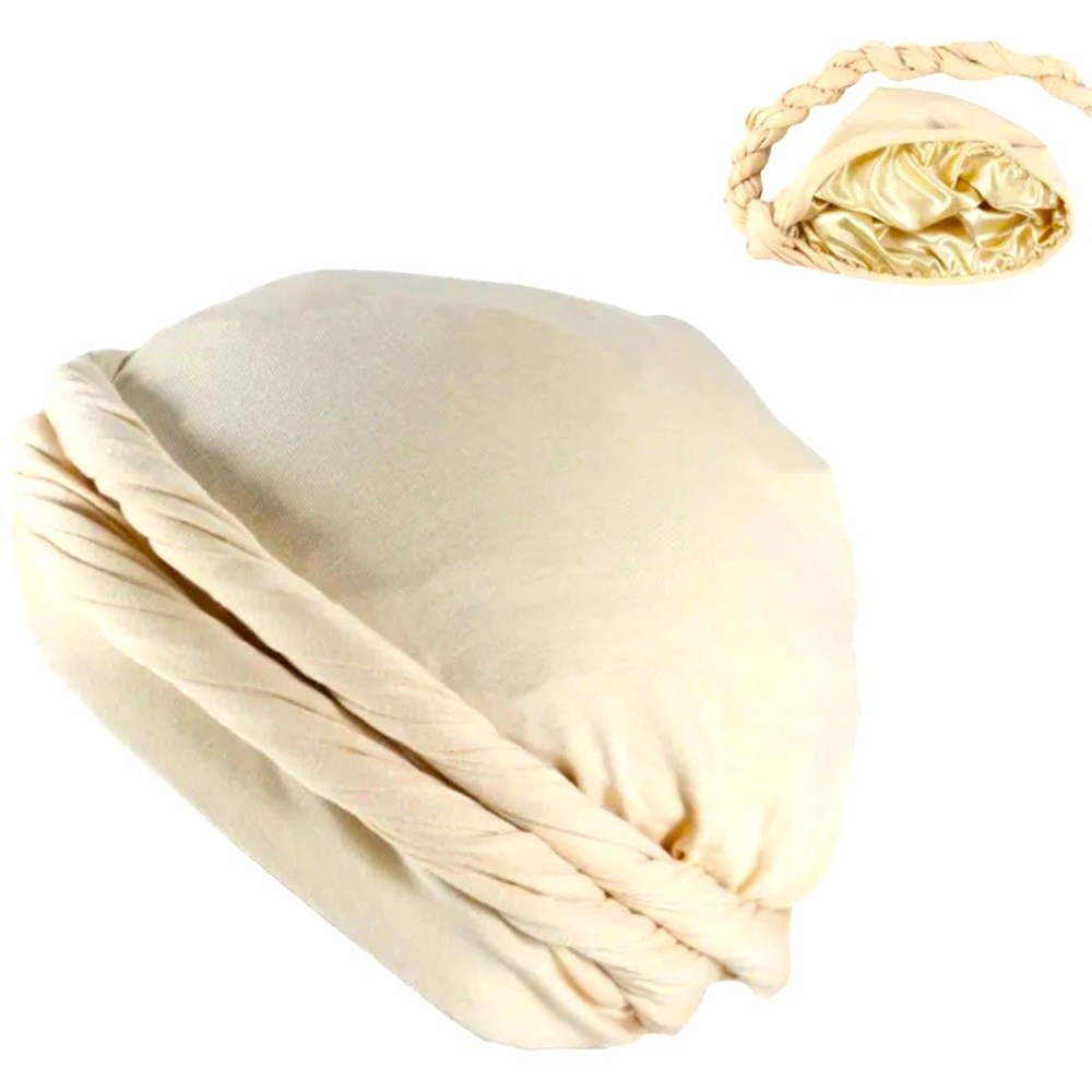 Cotton Satin lined Turban